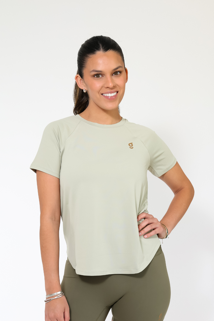 Polera Deportiva Elevate Olive Green