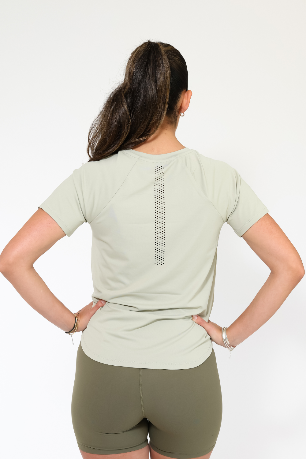 Polera Deportiva Elevate Olive Green