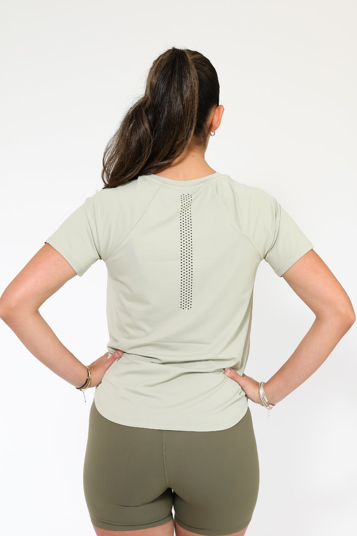 Polera Deportiva Elevate Olive Green